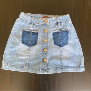 Girls 7 For All Mankind jean skirt